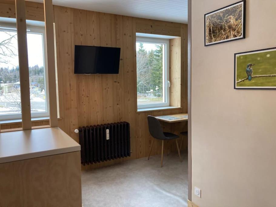 Studio Chaleureux Au Depart Des Sentiers Et Pistes De Ski Lajoux Ngoại thất bức ảnh